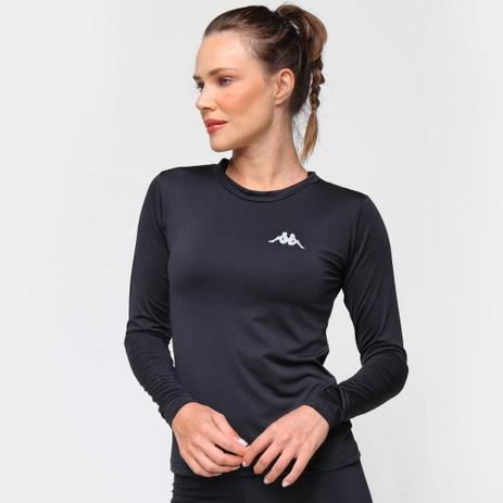 Camiseta Kappa Térmica Grip Manga Longa Feminina Menor preço em Camiseta Kappa Térmica Grip Manga Longa Feminina