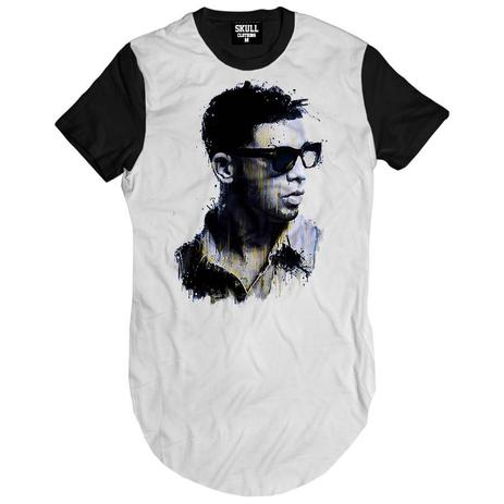 Camiseta Longline Drake Rapper - Skull clothing Menor preço em Camiseta Longline Drake Rapper - Skull clothing