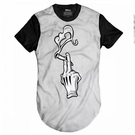 Camiseta Longline Smoke Mouse - Skull clothing Menor preço em Camiseta Longline Smoke Mouse - Skull clothing