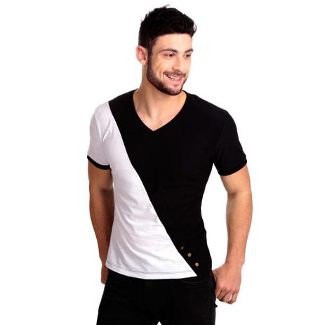 camiseta algodao e poliester