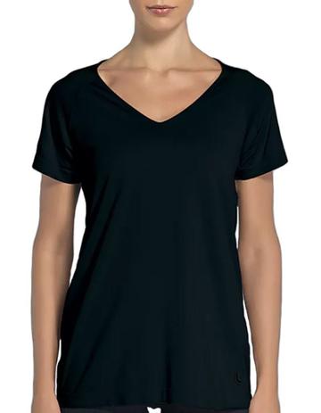 blusa manga longa lisa feminina