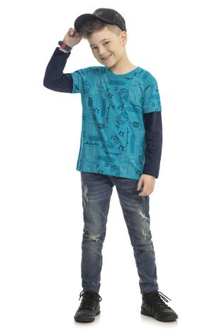camiseta infantil skate