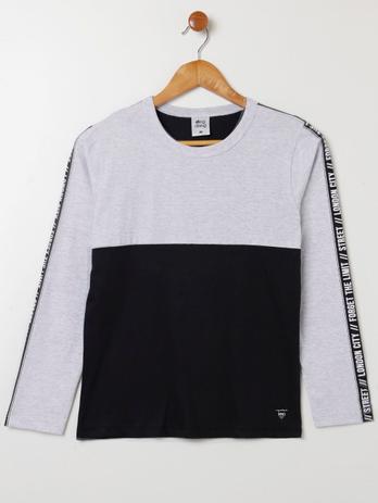 camiseta manga longa juvenil feminina