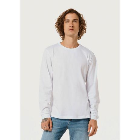 camiseta hering básica manga longa masculina