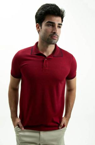 camisa gola polo masculina vermelha