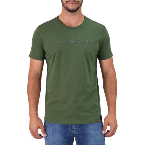 camisa verde militar masculina