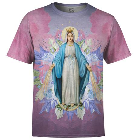 Camiseta Masculina Santa Maria Floral - Over fame é ruim? Camiseta Masculina Santa Maria Floral - Over fame é boa?