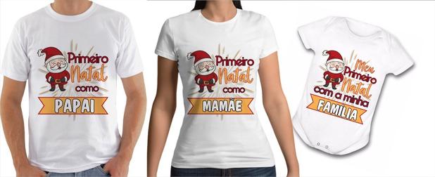 Camiseta Meu Primeiro Natal Como Pai Mae E Filho Vidape Camiseta Para Bebe Magazine Luiza