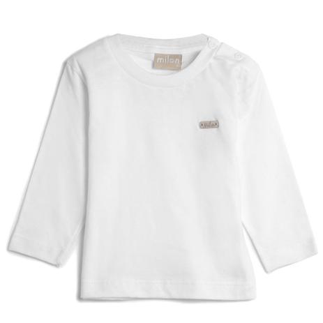 camiseta basica manga longa infantil