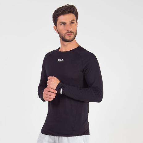 blusa fila masculina preta