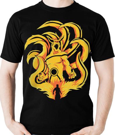 Camiseta Naruto Modo Kurama Kyuubi Raposa Anime Camisa Blusa Menor preço em Camiseta Naruto Modo Kurama Kyuubi Raposa Anime Camisa Blusa