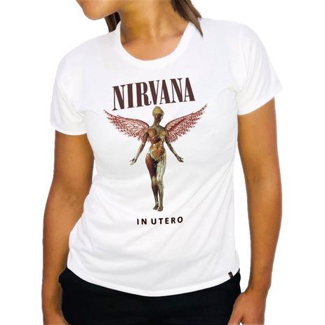 nirvana camisa feminina