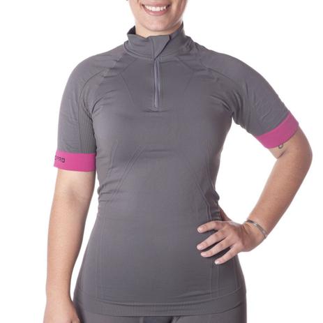 camisa ciclismo lupo feminina