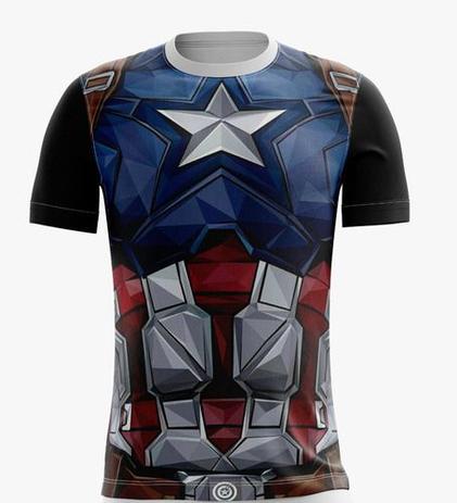 camisa personalizada do capitão américa