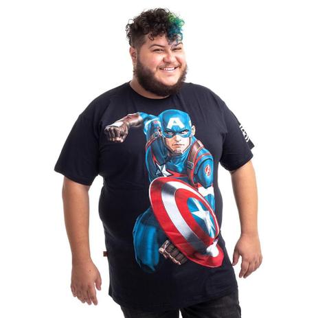 camiseta marvel plus size