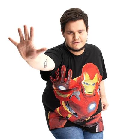 camiseta marvel plus size