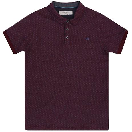 Camiseta Polo Infantil Manga Curta Vinho e Azul - Ogochi Menor preço em Camiseta Polo Infantil Manga Curta Vinho e Azul - Ogochi