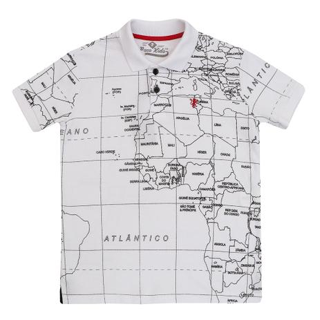 Camiseta Polo Masculino Manga Curta Mundi - Paco kids Menor preço em Camiseta Polo Masculino Manga Curta Mundi - Paco kids