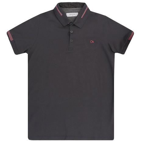 Camiseta Polo Teen Masculino Manga Curta Grafite - Ogochi Menor preço em Camiseta Polo Teen Masculino Manga Curta Grafite - Ogochi