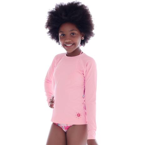 camiseta rosa infantil