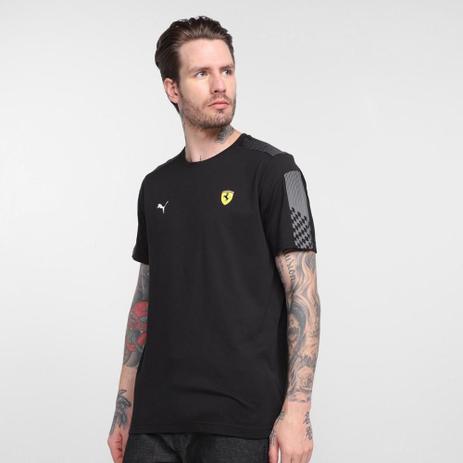Camiseta Puma Ferrari Race T7 Masculina Menor preço em Camiseta Puma Ferrari Race T7 Masculina