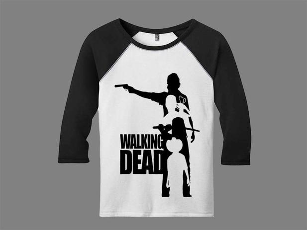 camiseta twd feminina