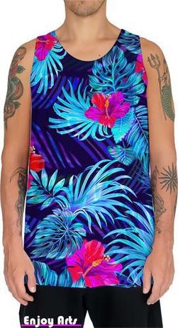 camisa regata floral