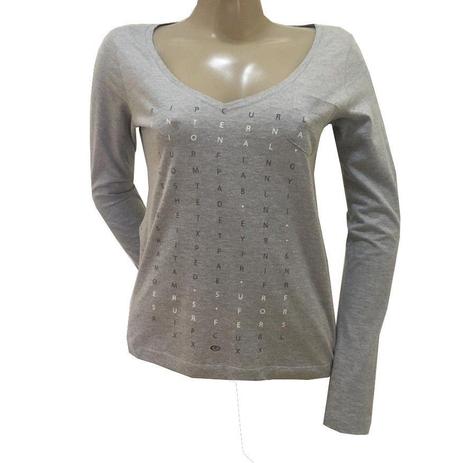 camiseta manga longa rip curl feminina