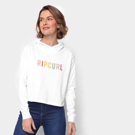 camiseta manga longa rip curl feminina