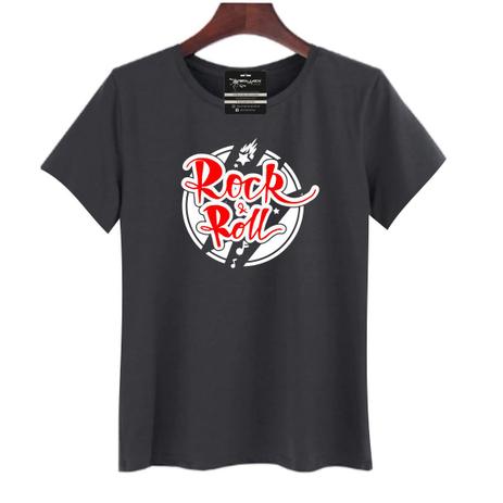 camiseta feminina rock in roll