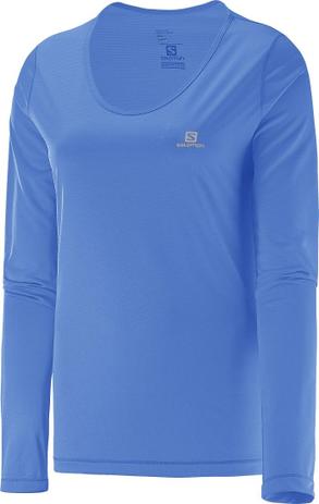 Camiseta Salomon Feminina Sonic LS UV Azul P Menor preço em Camiseta Salomon Feminina Sonic LS UV Azul P