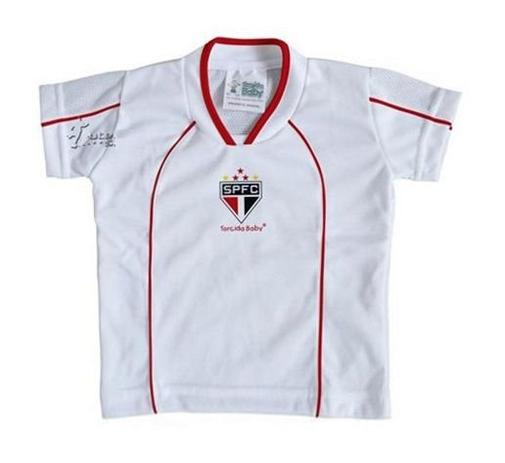 Camiseta São Paulo Infantil Branca Futebol Mania - Torcida baby Menor preço em Camiseta São Paulo Infantil Branca Futebol Mania - Torcida baby