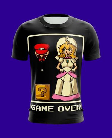 camiseta feminina mario