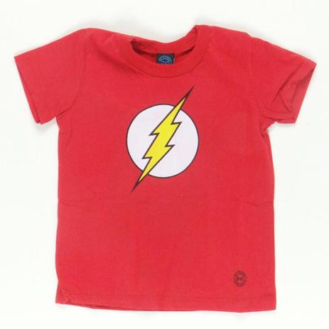 Camiseta The Flash Interativa Manga Curta Vermelha - Tileesul Menor preço em Camiseta The Flash Interativa Manga Curta Vermelha - Tileesul