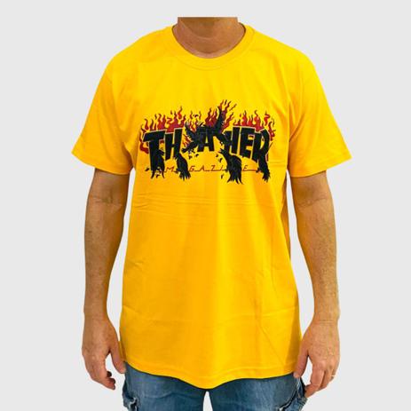 camiseta thrasher amarela