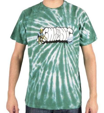 camiseta tie dye verde