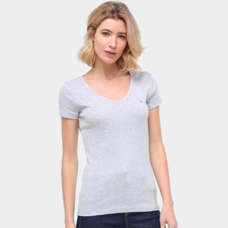 camiseta basica feminina tommy hilfiger