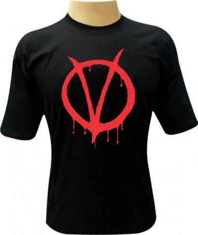 camiseta v de vingança