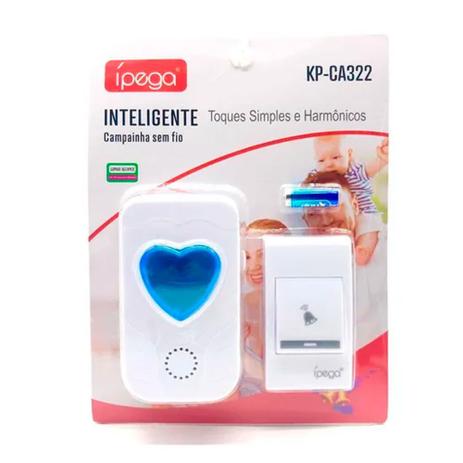 Campainha Inteligente sem fio longo alcance Ípega Kp-ca322 Menor preço em Campainha Inteligente sem fio longo alcance Ípega Kp-ca322