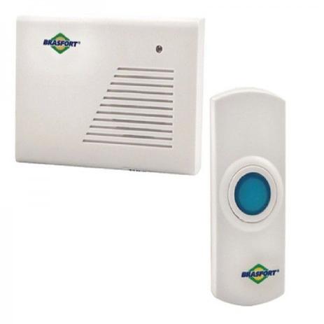 Campainha Sem Fio 100 Metros 2 Toques Led Resistente Chuva - Brasfort Menor preço em Campainha Sem Fio 100 Metros 2 Toques Led Resistente Chuva - Brasfort