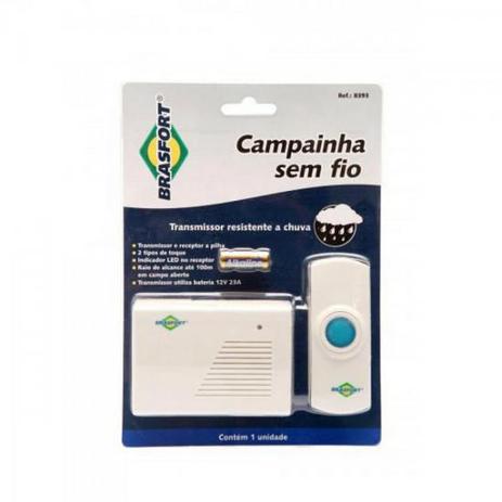 Campainha sem Fio BRASFORT - 89 Menor preço em Campainha sem Fio BRASFORT - 89