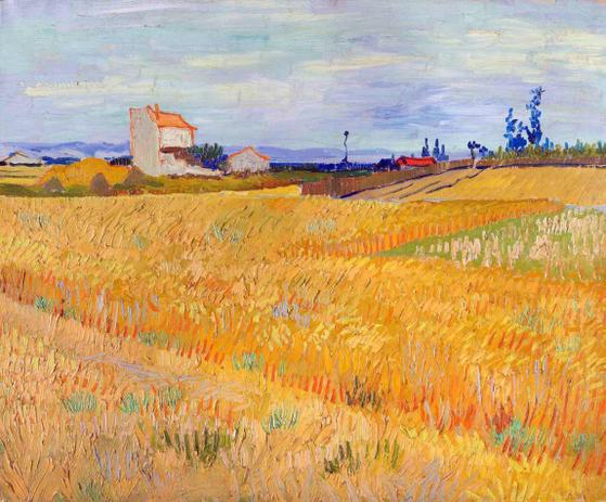 Campo de Trigo em Junho - Vincent van Gogh - Tela 50x60 Para Quadro - Santhatela Menor preço em Campo de Trigo em Junho - Vincent van Gogh - Tela 50x60 Para Quadro - Santhatela