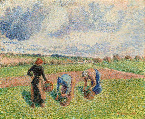 Camponeses Recolhendo Ervas - Camille Pissarro - Tela 50x60 Para Quadro - Santhatela é ruim? Camponeses Recolhendo Ervas - Camille Pissarro - Tela 50x60 Para Quadro - Santhatela é boa?