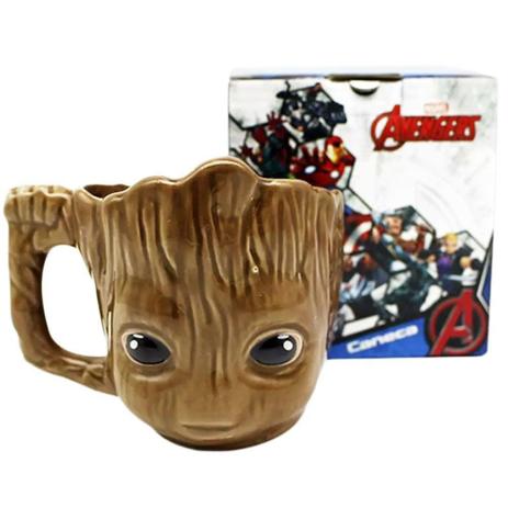 Caneca 3D 350ml Baby Groot Zona Criativa Menor preço em Caneca 3D 350ml Baby Groot Zona Criativa