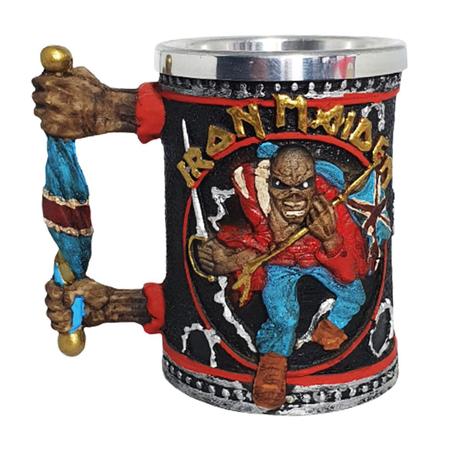 Caneca 3d Iron Maiden Eddie The Trooper Resina - Pdv Menor preço em Caneca 3d Iron Maiden Eddie The Trooper Resina - Pdv