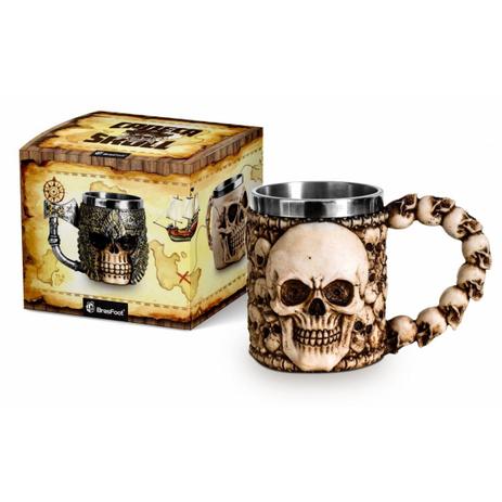 Caneca Caveira Viking Copo Choop Cerveja Crânio Rock Festa - MDL 03 - Morgadosp Menor preço em Caneca Caveira Viking Copo Choop Cerveja Crânio Rock Festa - MDL 03 - Morgadosp