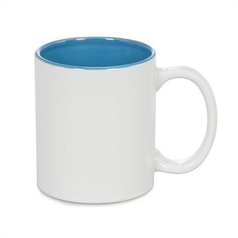 Caneca Cerâmica Branca Somente com interior em Azul Escuro 325ml Resinada P/ Sublimação - 01 Unidade - Shopvirtua3000 original Menor preço em Caneca Cerâmica Branca Somente com interior em Azul Escuro 325ml Resinada P/ Sublimação - 01 Unidade - Shopvirtua3000 original