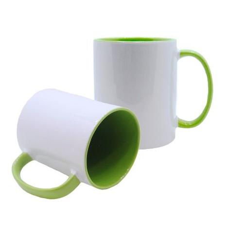 Caneca Ceramica p/ Sublimação Branca Verde 6 Unid - Ocus Menor preço em Caneca Ceramica p/ Sublimação Branca Verde 6 Unid - Ocus