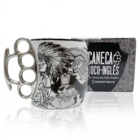 Caneca cerâmica personalizada soco inglês 350ml - índio - pirata - centurião - viking - Zona criativa Menor preço em Caneca cerâmica personalizada soco inglês 350ml - índio - pirata - centurião - viking - Zona criativa