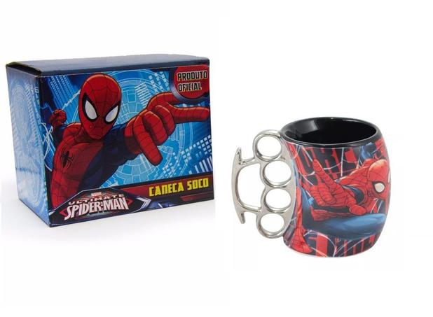 Caneca cerâmica personalizada soco inglês 350ml - spider-man - Zona criativa Menor preço em Caneca cerâmica personalizada soco inglês 350ml - spider-man - Zona criativa